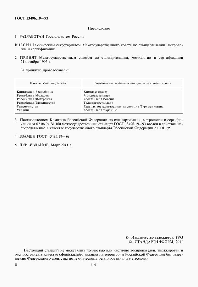 Страница 2 ГОСТ 13496.19-93
