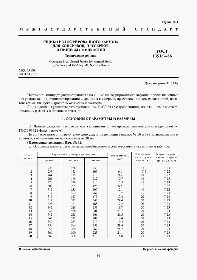 Страница 1 ГОСТ 13516-86