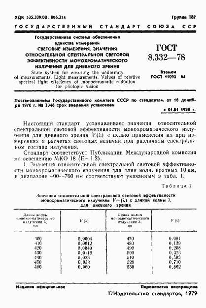 Страница 3 ГОСТ 8.332-78