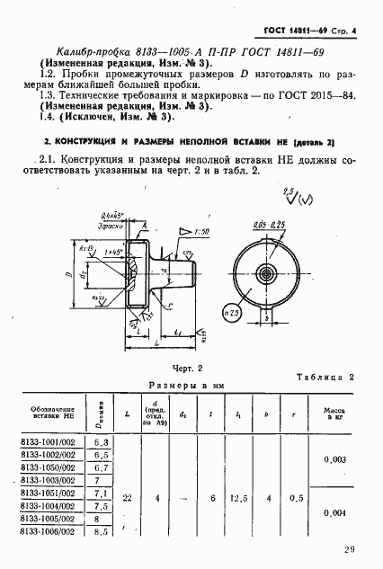 Страница 4 ГОСТ 14811-69