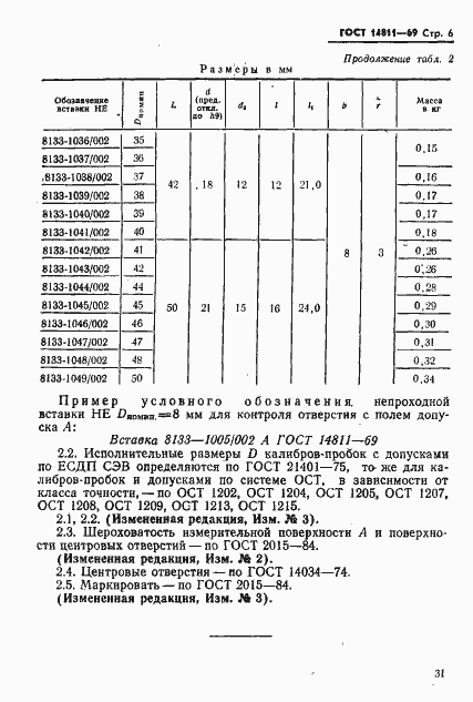 Страница 6 ГОСТ 14811-69