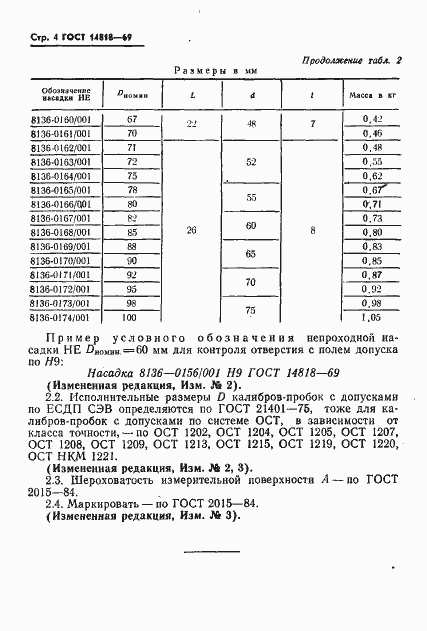 Страница 4 ГОСТ 14818-69