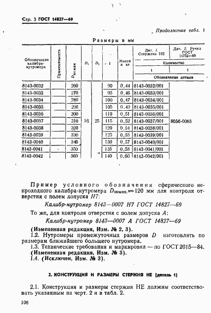 Страница 3 ГОСТ 14827-69