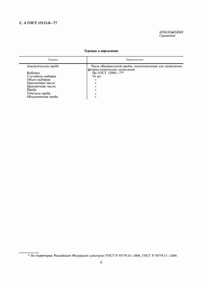Страница 6 ГОСТ 15113.0-77
