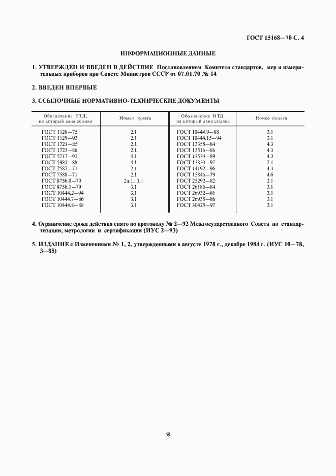 Страница 4 ГОСТ 15168-70