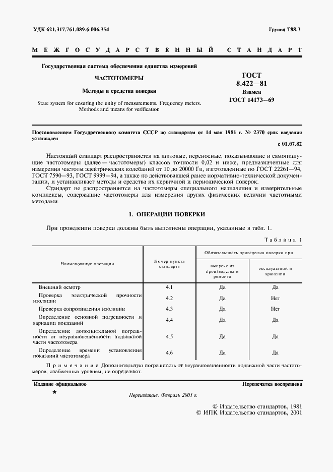 Страница 2 ГОСТ 8.422-81