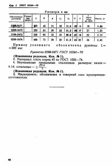 Страница 2 ГОСТ 16244-70