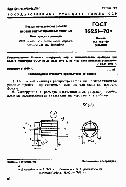 Страница 1 ГОСТ 16251-70