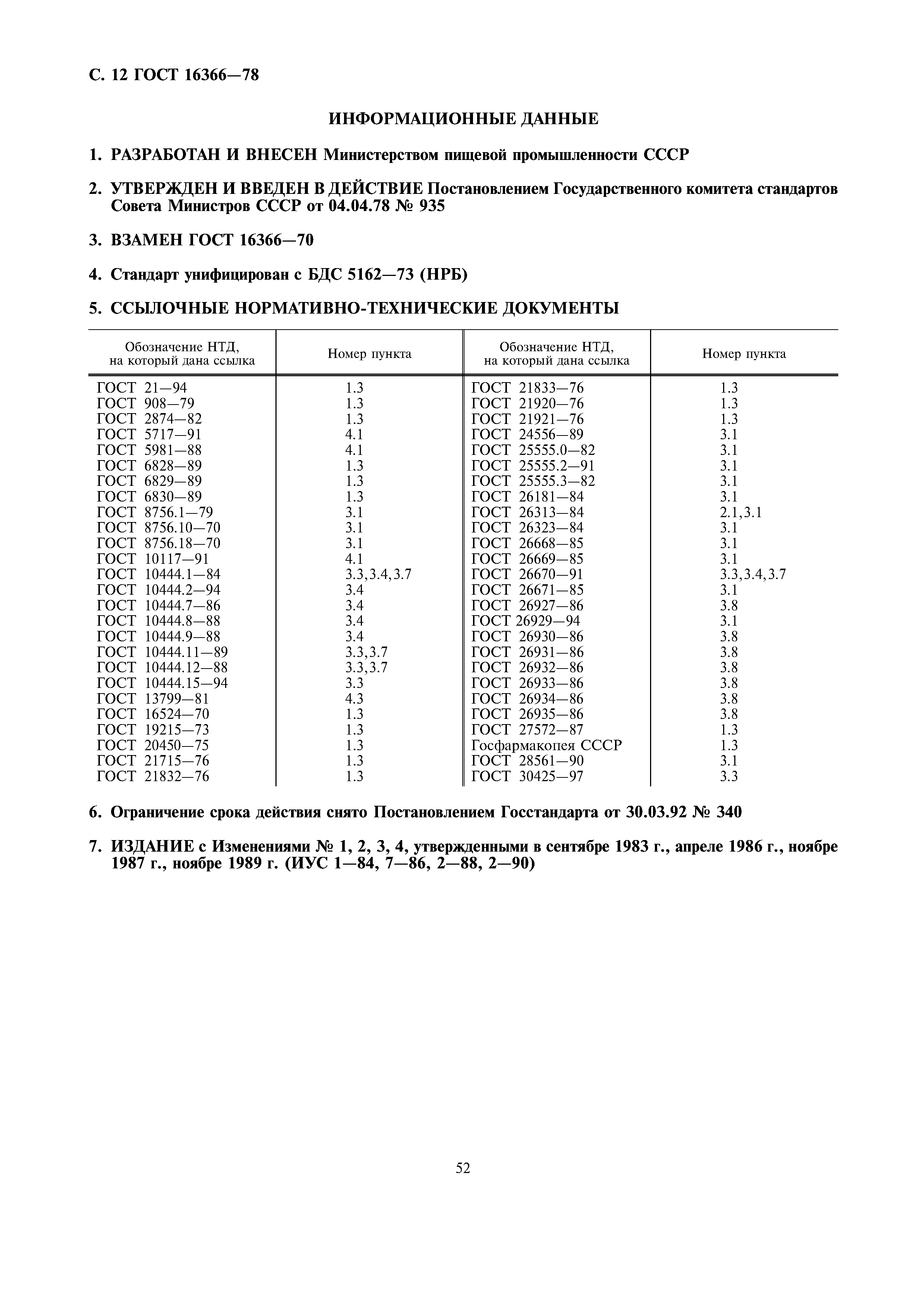 Страница 12 ГОСТ 16366-78