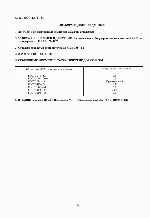 Страница 16 ГОСТ 2.412-81