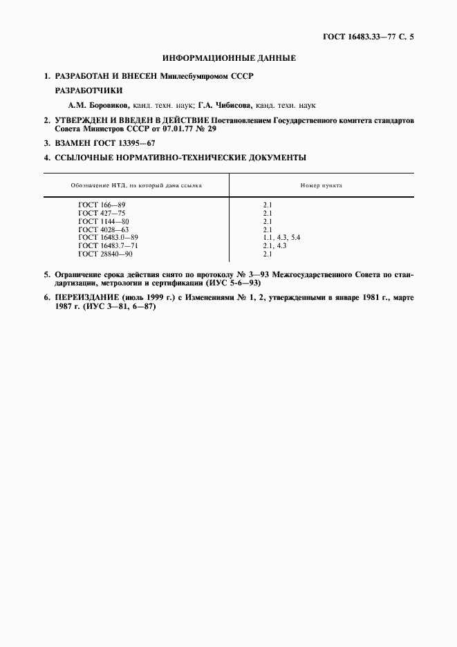 Страница 6 ГОСТ 16483.33-77