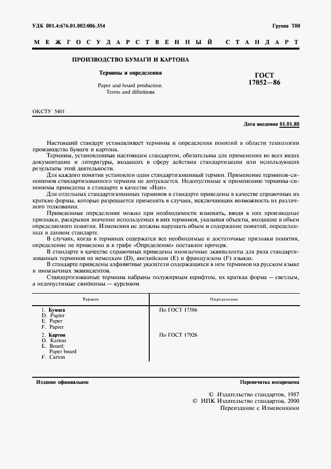 Страница 2 ГОСТ 17052-86