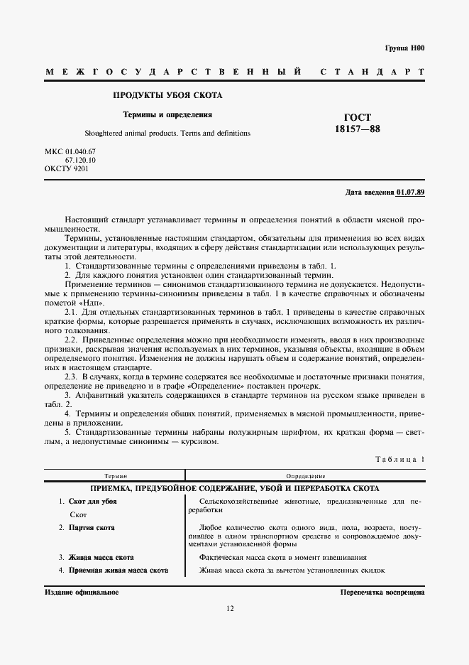 Страница 1 ГОСТ 18157-88