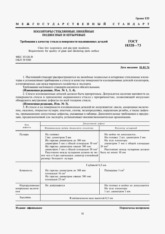 Страница 1 ГОСТ 18328-73