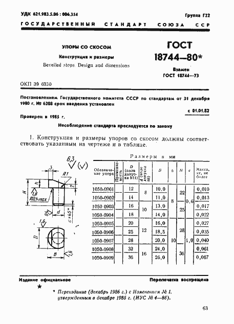 Страница 1 ГОСТ 18744-80