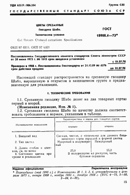 Страница 1 ГОСТ 18908.4-73