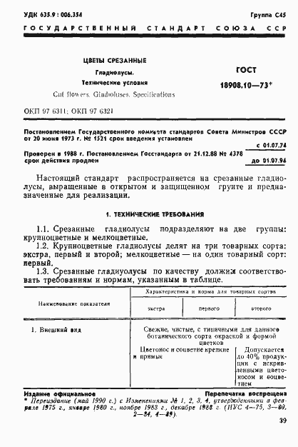 Страница 1 ГОСТ 18908.10-73