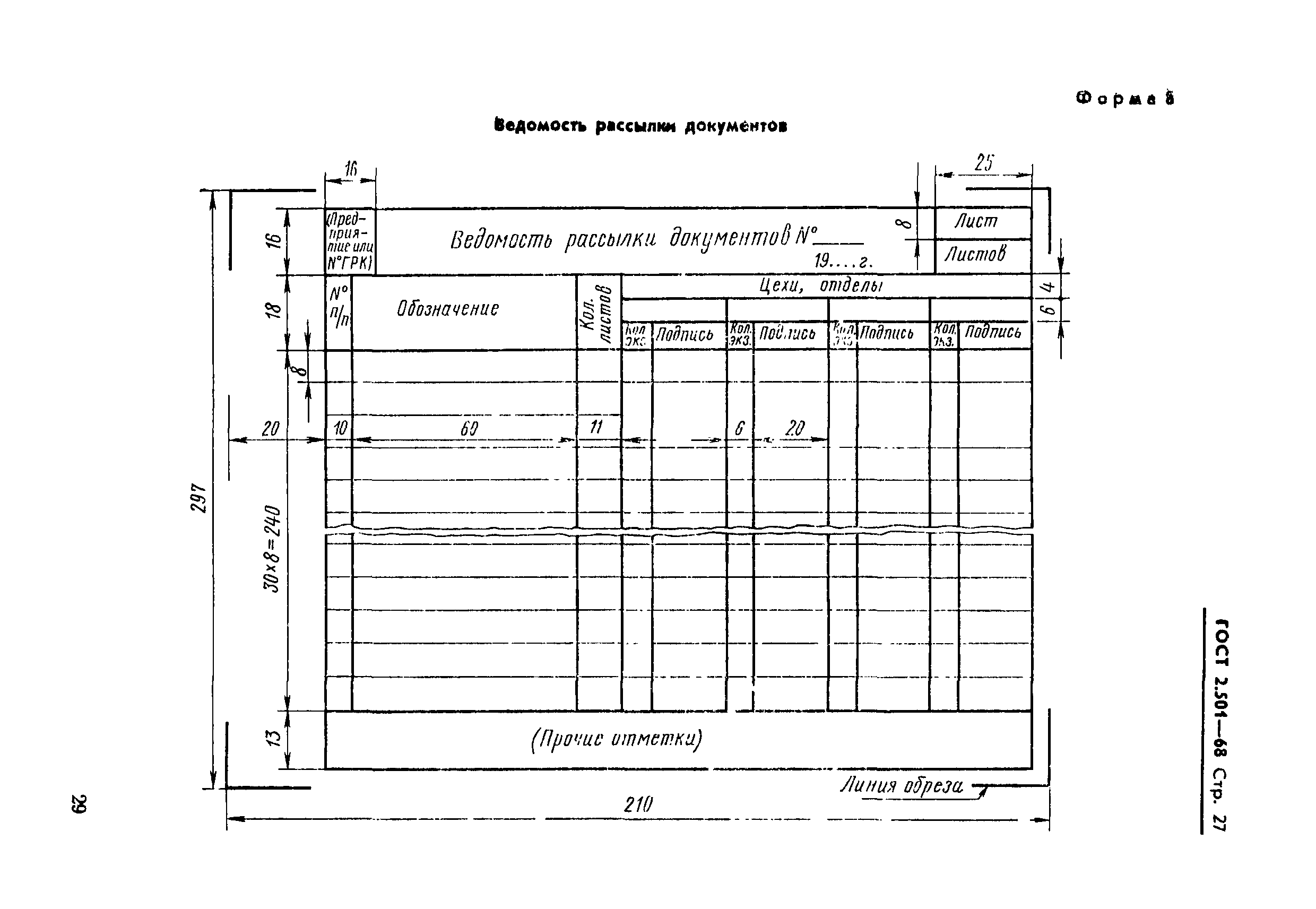 Страница 27 ГОСТ 2.501-68