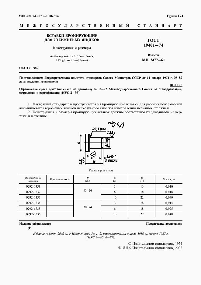 Страница 2 ГОСТ 19401-74