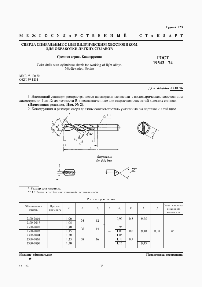 Страница 1 ГОСТ 19543-74
