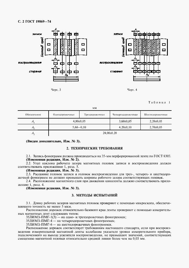 Страница 3 ГОСТ 19869-74