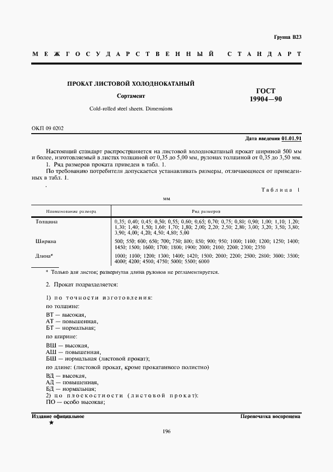 Страница 1 ГОСТ 19904-90