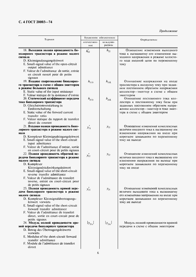 Страница 6 ГОСТ 20003-74