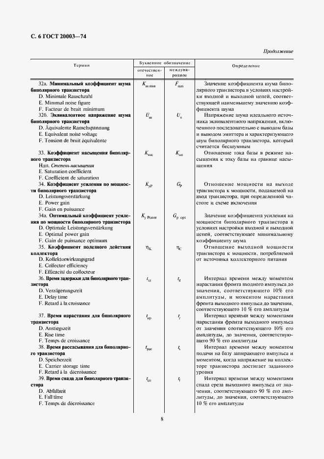 Страница 8 ГОСТ 20003-74