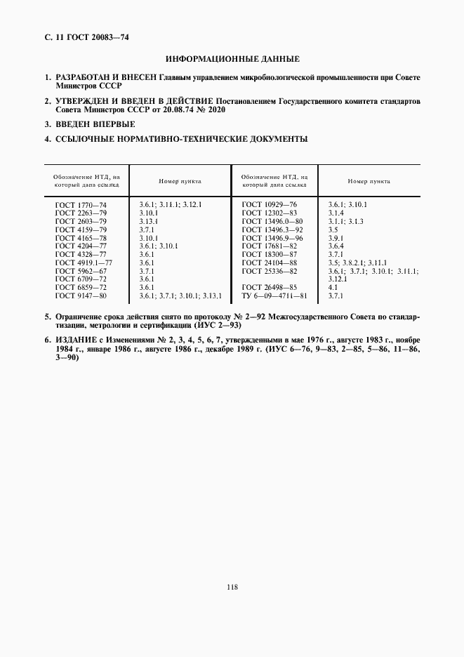 Страница 11 ГОСТ 20083-74