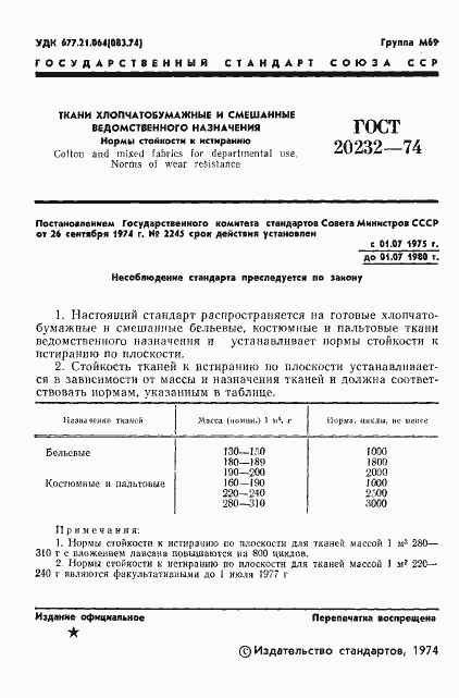 Страница 3 ГОСТ 20232-74