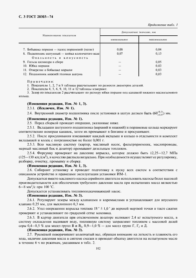 Страница 3 ГОСТ 20303-74