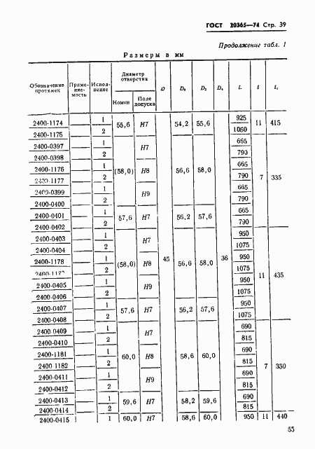 Страница 39 ГОСТ 20365-74