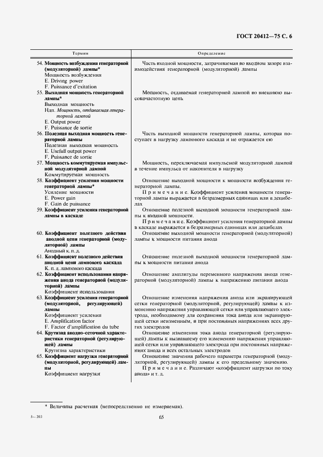 Страница 6 ГОСТ 20412-75