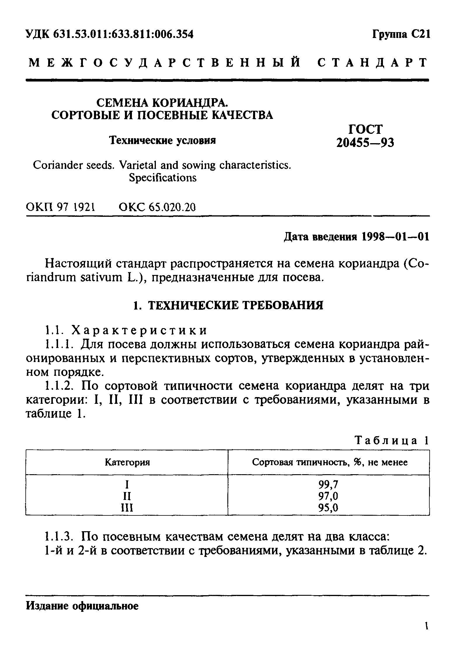 Страница 3 ГОСТ 20455-93