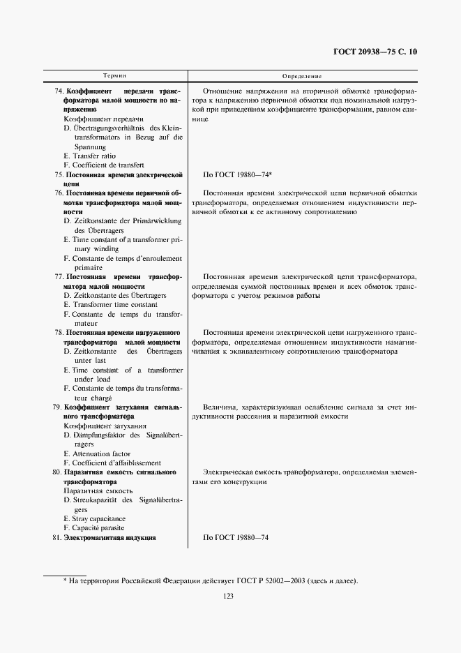 Страница 10 ГОСТ 20938-75