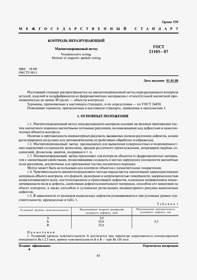 Страница 1 ГОСТ 21105-87