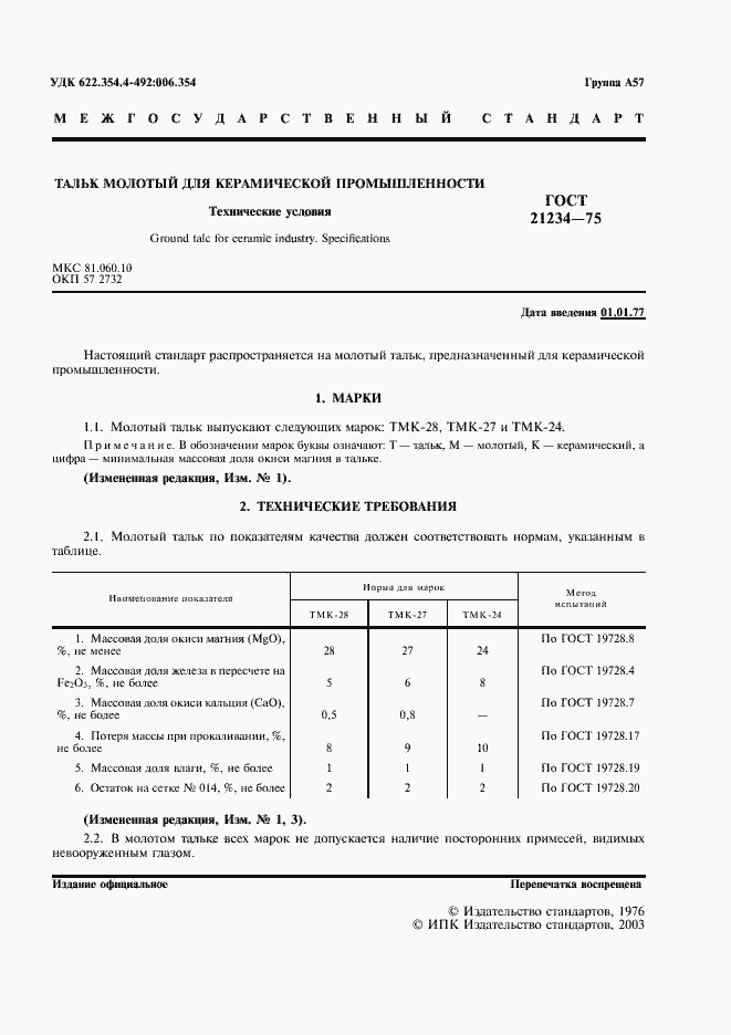 Страница 2 ГОСТ 21234-75