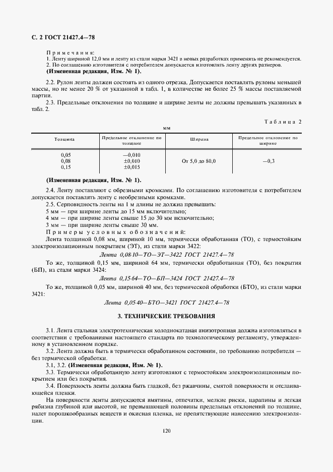 Страница 2 ГОСТ 21427.4-78