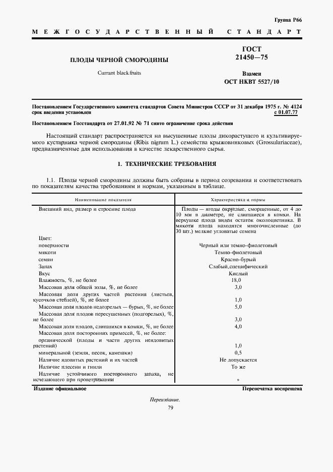 Страница 1 ГОСТ 21450-75