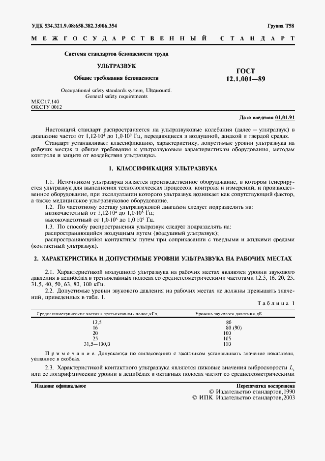 Страница 2 ГОСТ 12.1.001-89