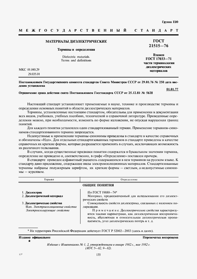 Страница 1 ГОСТ 21515-76