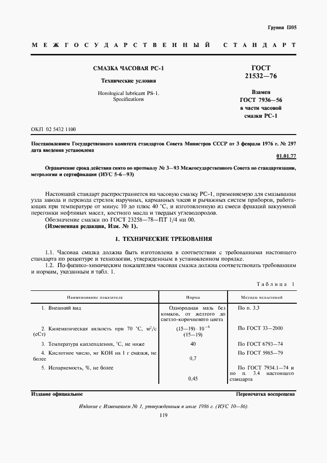 Страница 1 ГОСТ 21532-76