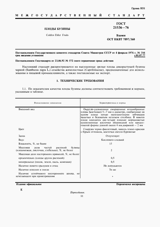 Страница 1 ГОСТ 21536-76