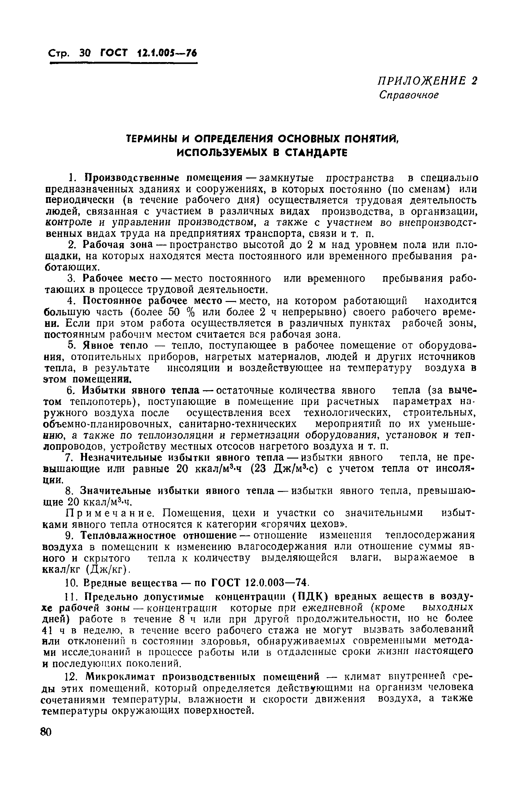 Страница 30 ГОСТ 12.1.005-76