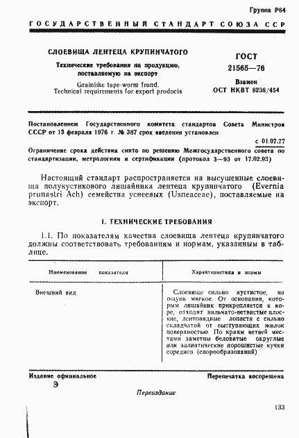 Страница 1 ГОСТ 21565-76