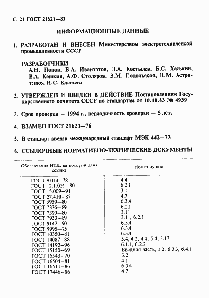 Страница 22 ГОСТ 21621-83