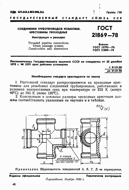 Страница 1 ГОСТ 21869-78