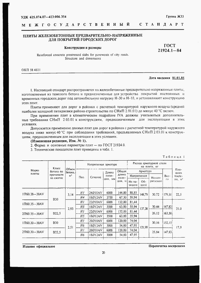 Страница 1 ГОСТ 21924.1-84