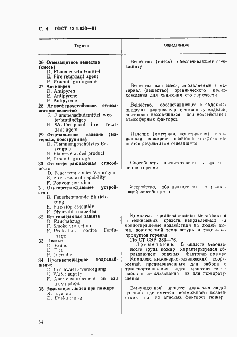 Страница 4 ГОСТ 12.1.033-81