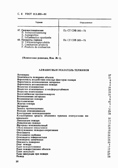 Страница 6 ГОСТ 12.1.033-81